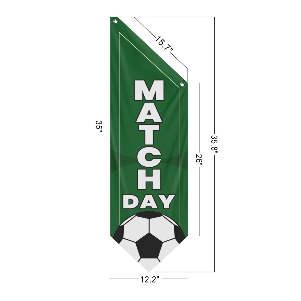 Match Day Football Flag, Double - Sided Sports Banner (Flag Only)
