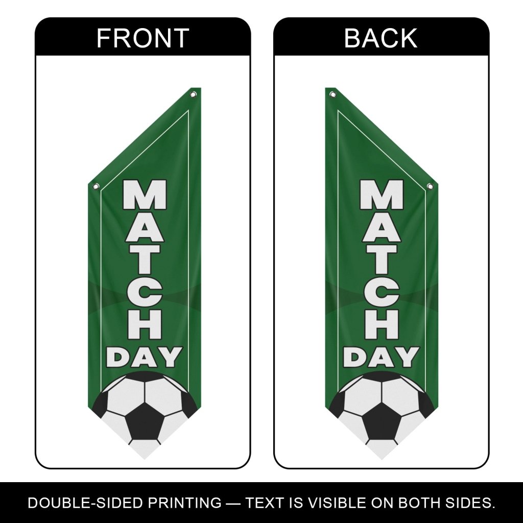 Match Day Football Flag, Double - Sided Sports Banner (Flag Only)