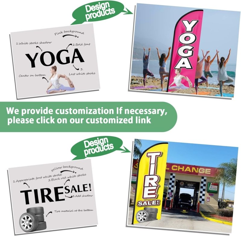 Mexican Restaurant Themed Feather Flag, 11FT Mexican Restaurant Advertising Swooper Flag Fit 15FT Flagpole(Flagpole Not Included 4.3)