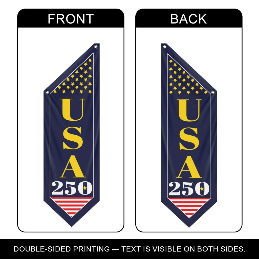 Minimalist USA Vertical Banner Modern Patriotic Porch Flag (Flag Only)