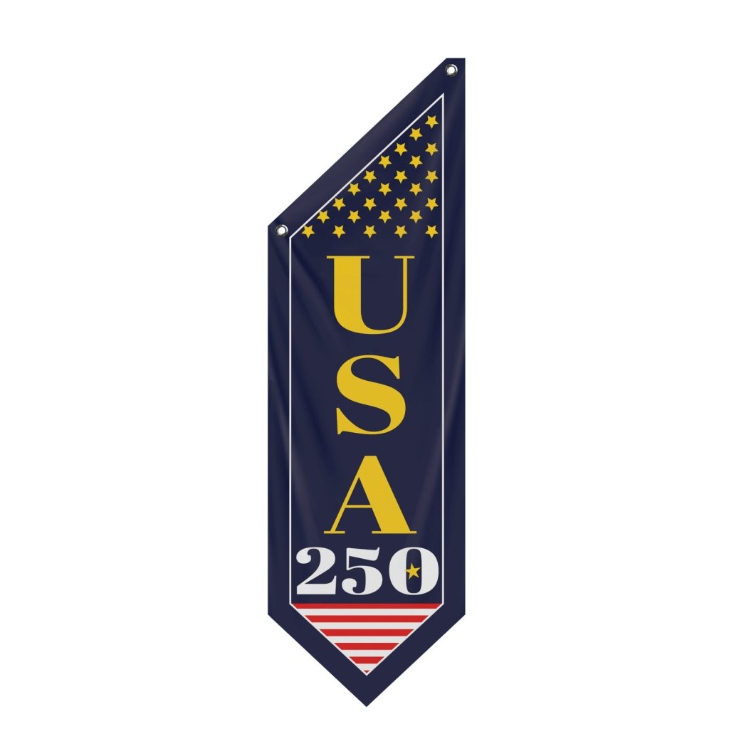 Minimalist USA Vertical Banner Modern Patriotic Porch Flag (Flag Only)