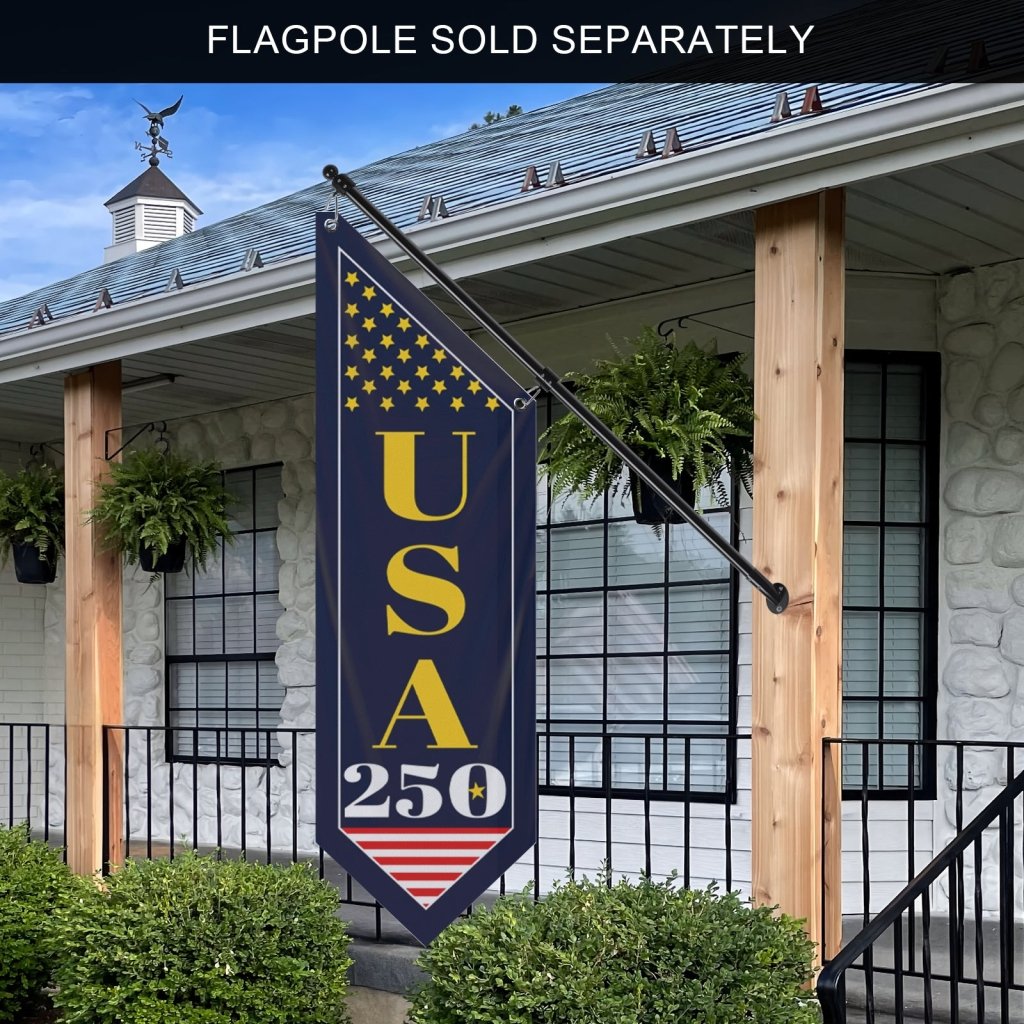 Minimalist USA Vertical Banner Modern Patriotic Porch Flag (Flag Only)