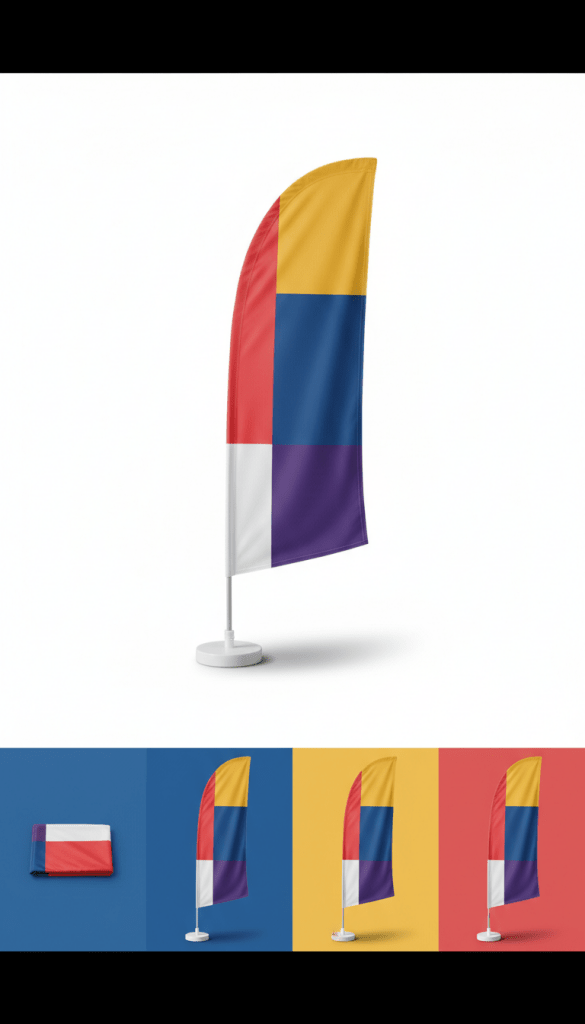 Nylon Vertical Banner With Reinforced Grommets