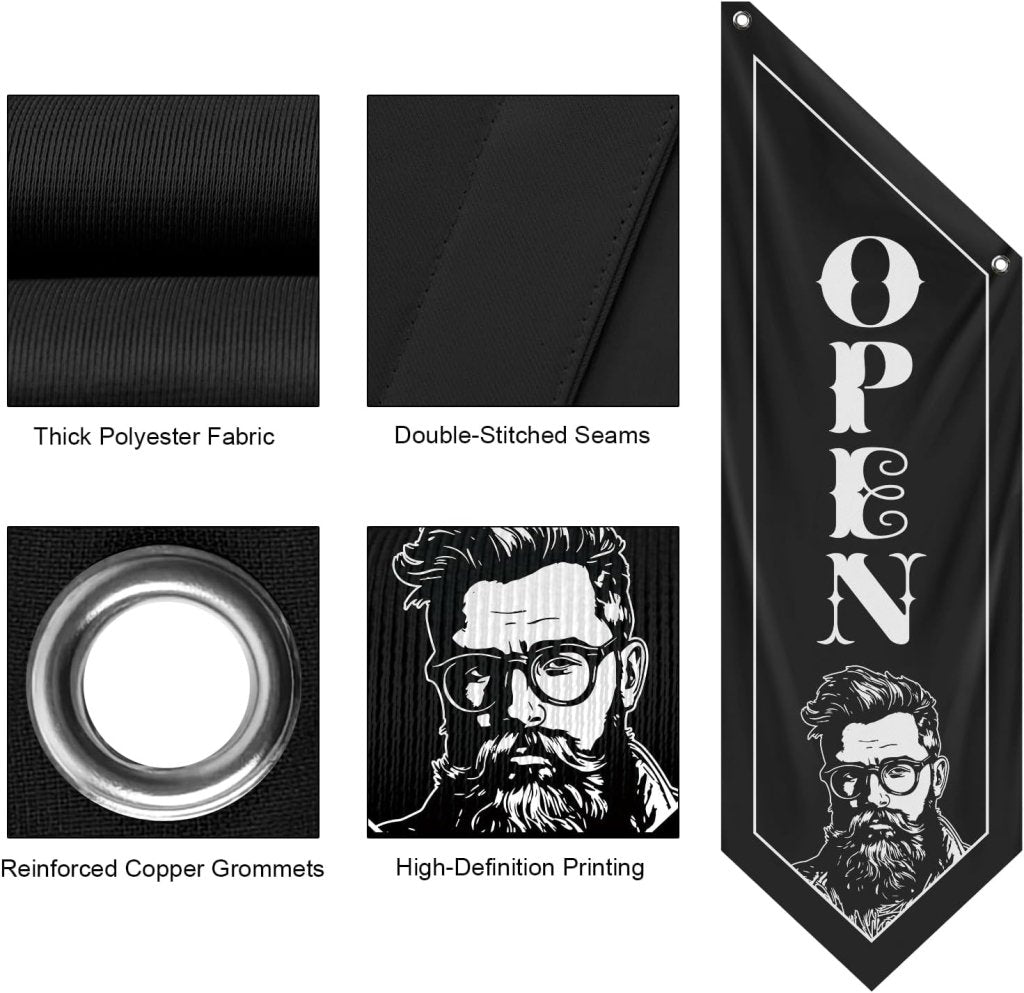 Open Flag, Double - Sided Three - ply (Flag Only)