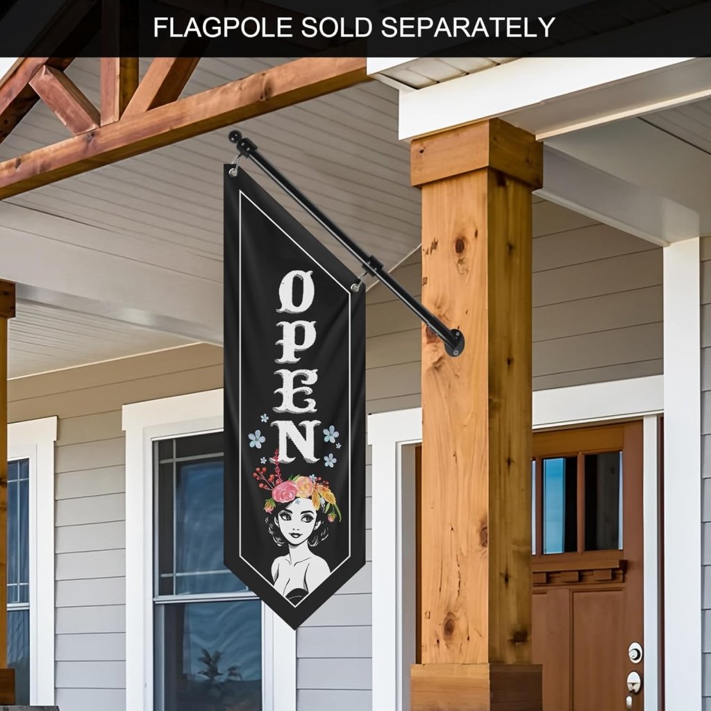 Open Flag, Double - Sided Three - ply（No Pole Included）