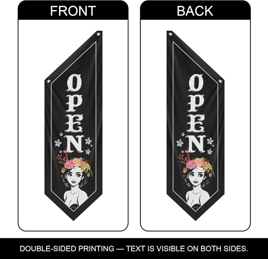 Open Flag, Double - Sided Three - ply（No Pole Included）