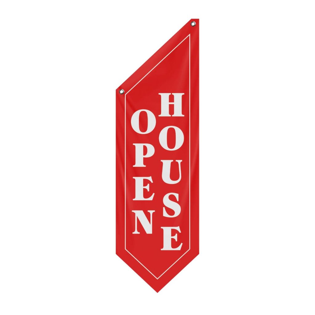 Open House Red Wall Flag, Double - Sided Three - ply (Flag Only)
