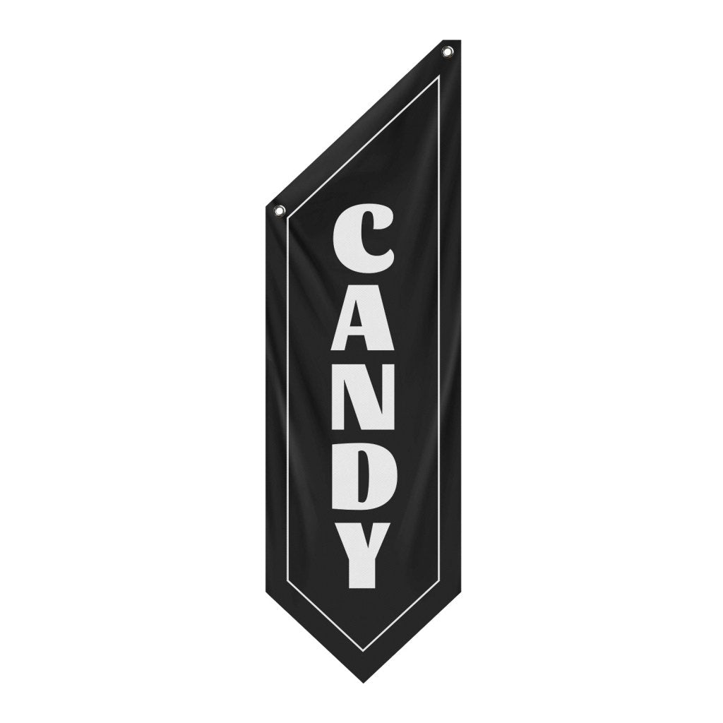 Outdoor Candy Shop Flag, Black (Flag Only)