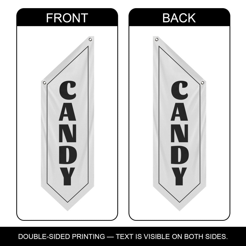 Outdoor Candy Shop Flag, Double - Sided Waterproof Polyester (Flag Only)