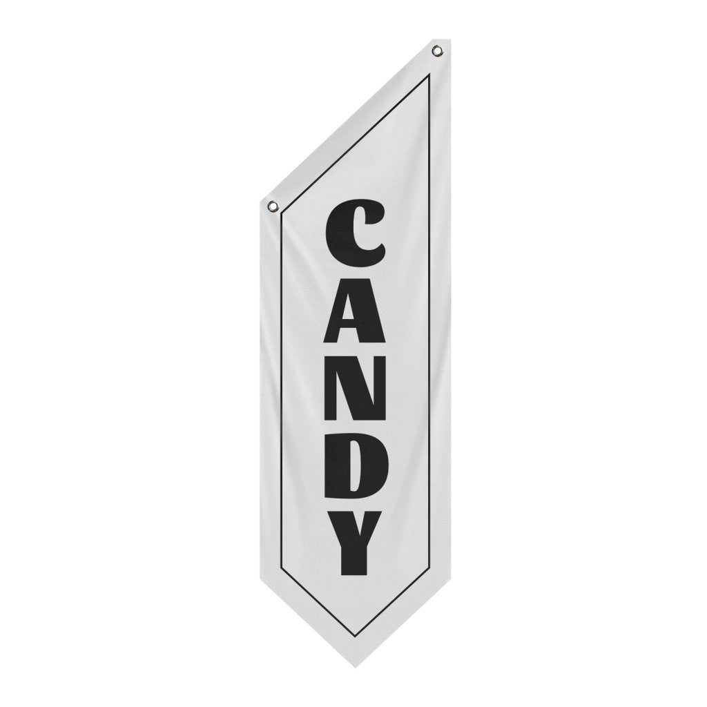 Outdoor Candy Shop Flag, White(Flag Only, No Pole)