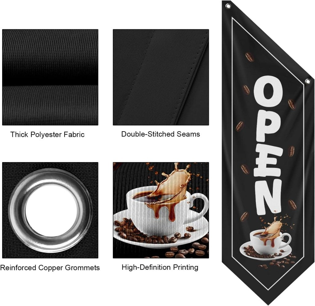Outdoor Coffee Flag, Double - Sided Three - ply (Flag Only)