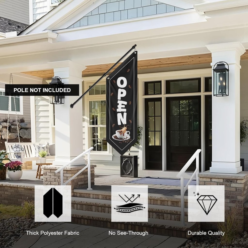 Outdoor Coffee Flag, Double - Sided Three - ply (Flag Only)