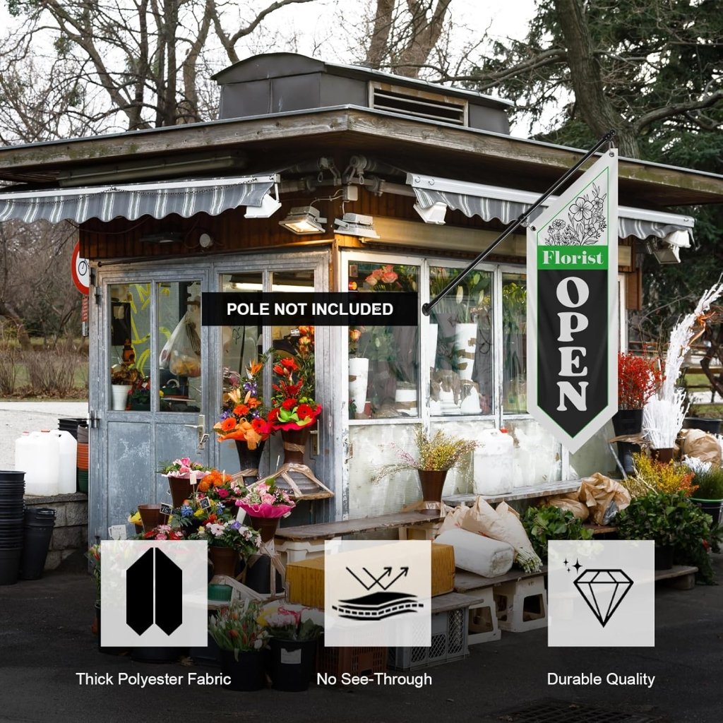 Outdoor Florist Flag, Double - Sided Three - ply (Flag Only)