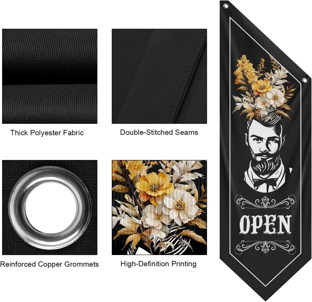 Outdoor Open Flag, Double - Sided Three - ply (Flag Only)