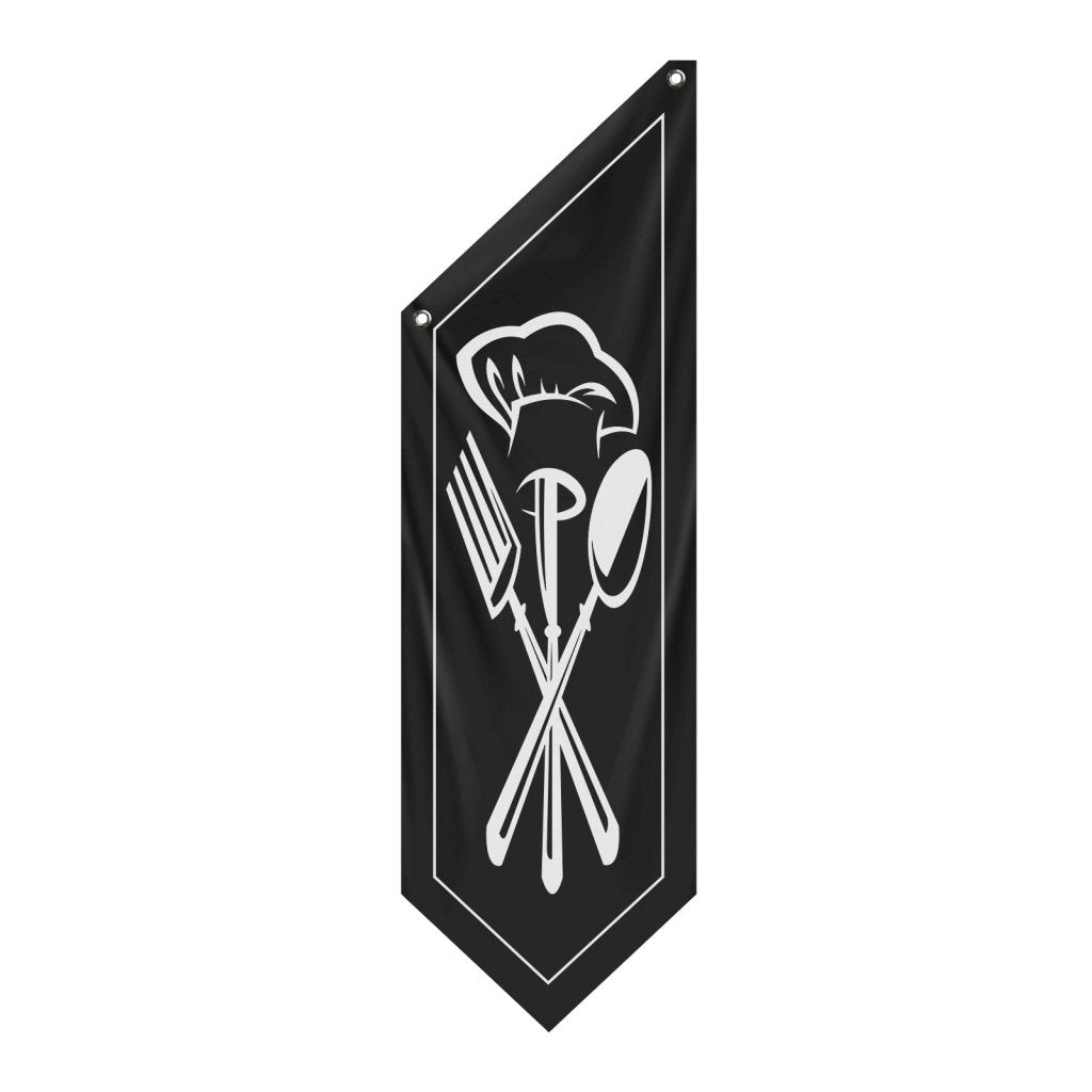 Outdoor Restaurant Open Flag, Black(Flag Only, No Pole)