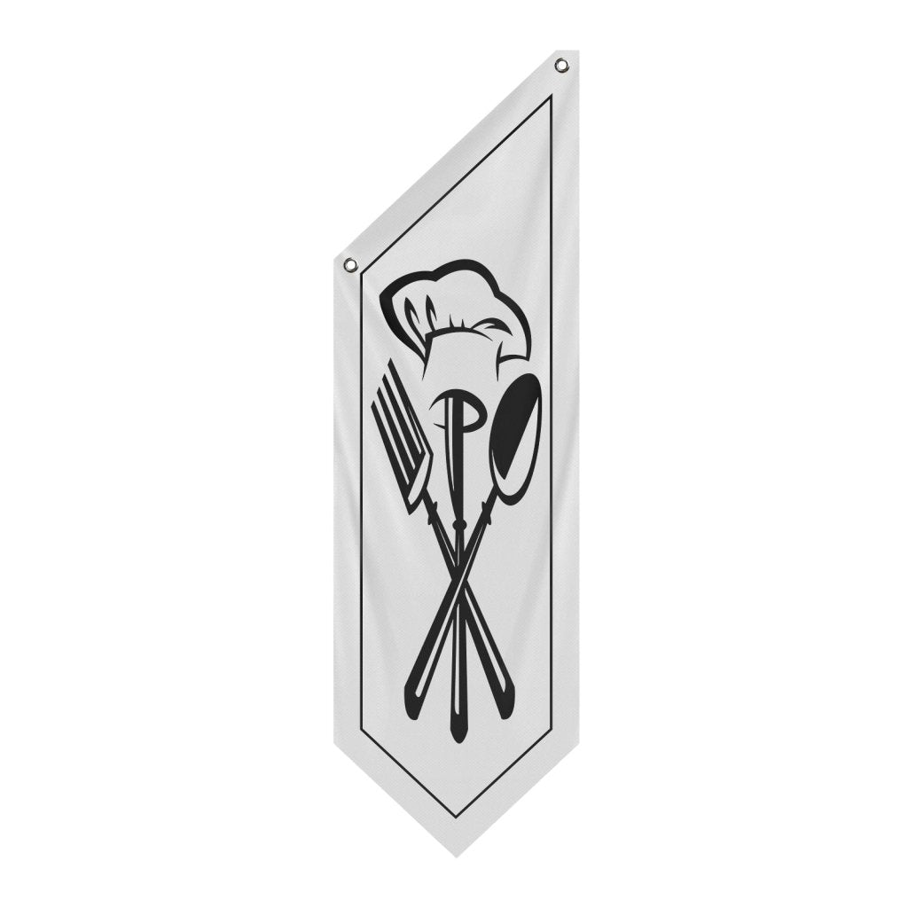 Outdoor Restaurant Open Flag, White(Flag Only, No Pole)