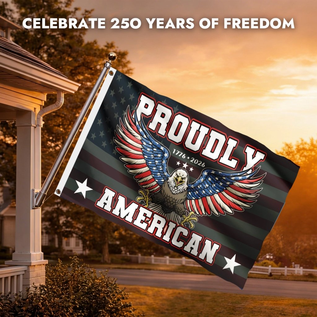 Patriotic Flag 1776–2026 American Flag 3x5 FT, USA Outdoor Banner