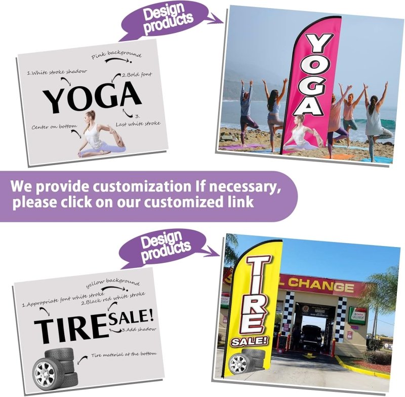 Pet Grooming Sign - 11FT Pet Grooming Advertising Swooper Feather Flag Fit 15FT Flagpole(Flagpole Not Included 4.3)