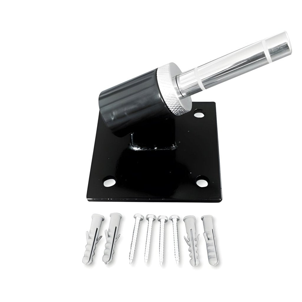 QSUM 45° Wall Flagpole Base, 4"*4", Shaft Diameter 14.5mm - 16.7mm