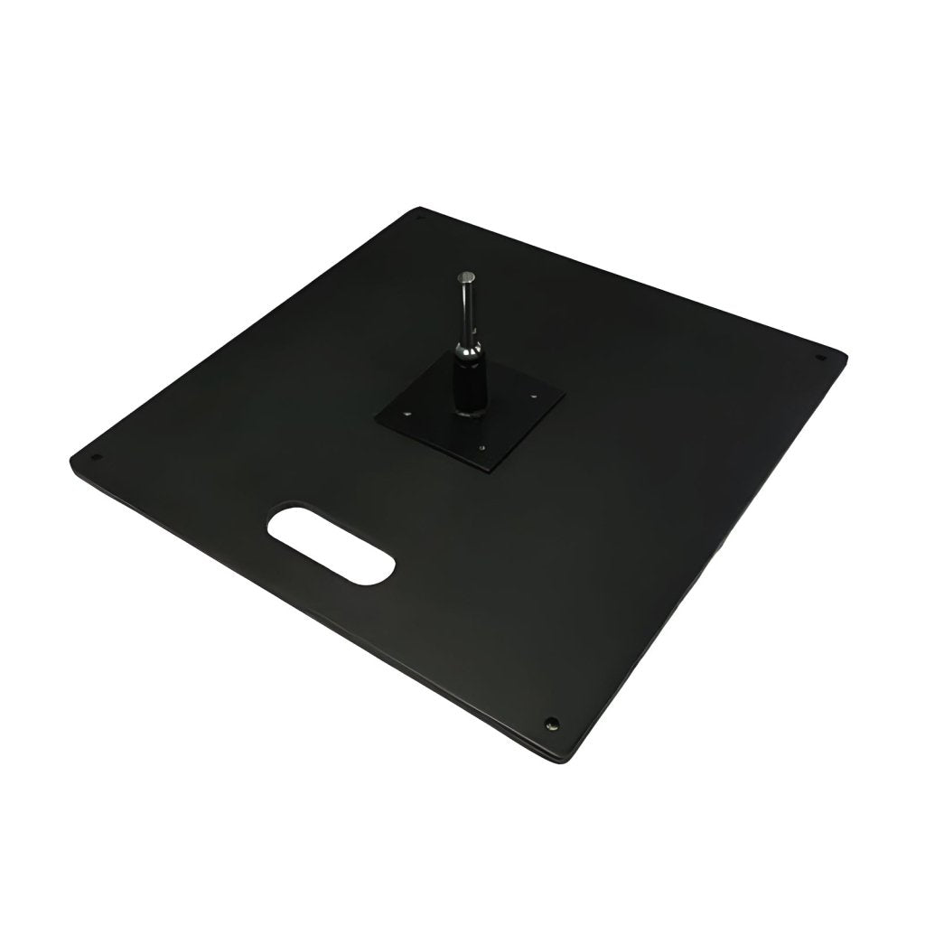 QSUM Square Iron Plate Heavy Duty Base - S, 12"*12", 8.82 lbs, Shaft Diameter 14.5mm - 16.7mm
