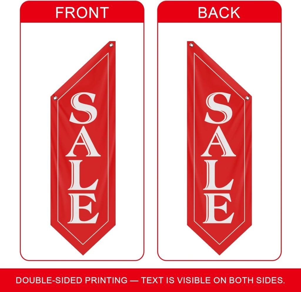 Red Sale Wall - Mounted Flag, Double - Sided Three - ply (Flag Only)