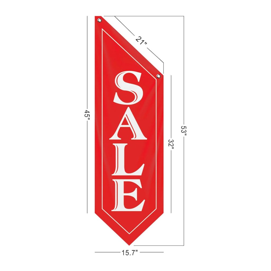 Red Sale Wall - Mounted Flag, Double - Sided Three - ply (Flag Only)