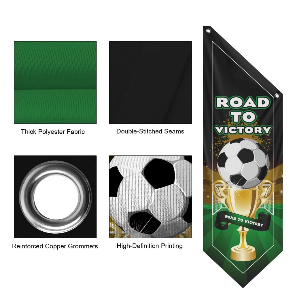 Road to Victory Championship Sports Banner, (Flag Only)