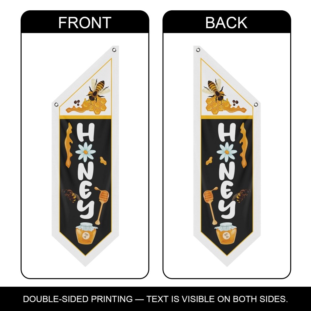 Rustic Honey Flag, Double - Sided Thick Polyester (No Pole)