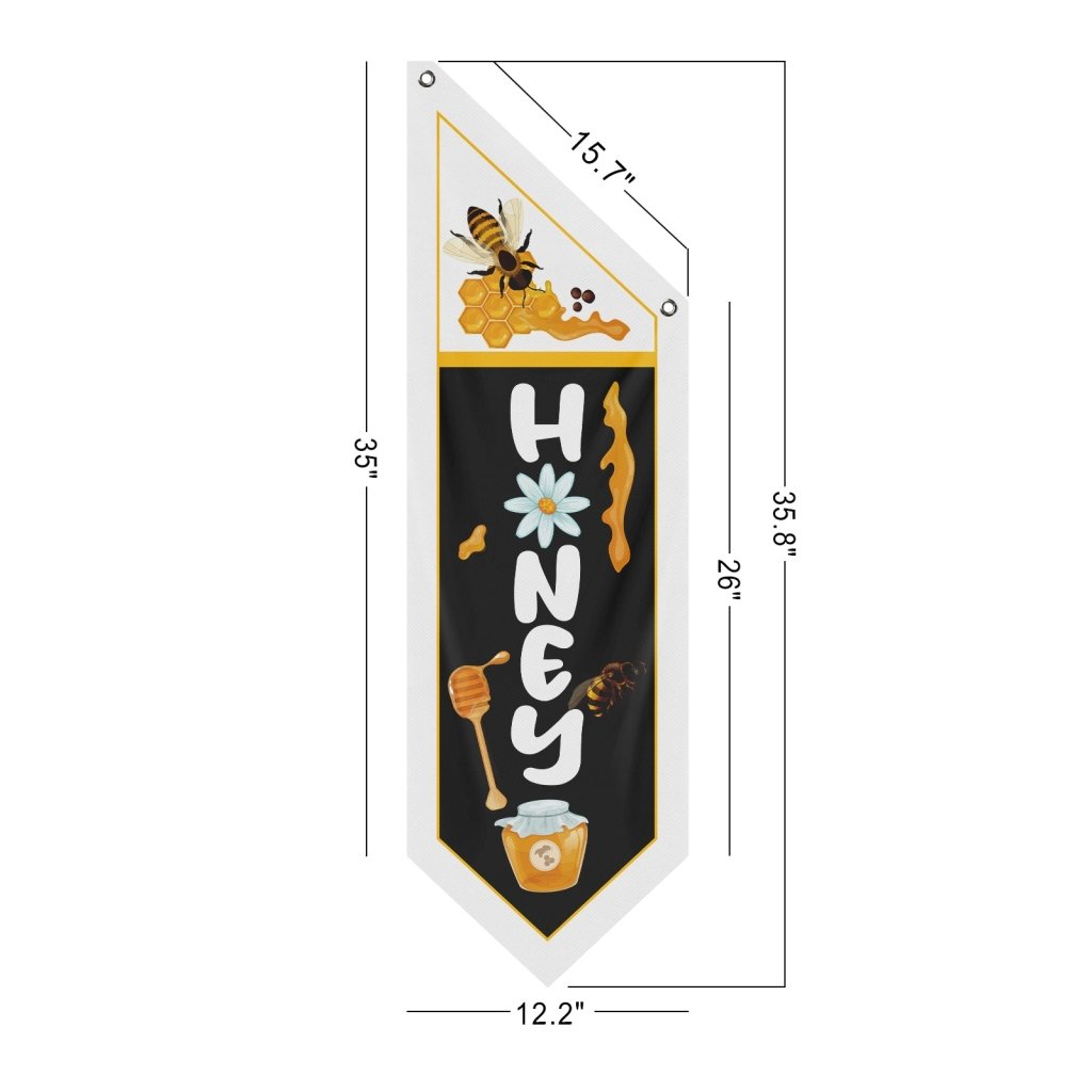 Rustic Honey Flag, Double - Sided Thick Polyester (No Pole)
