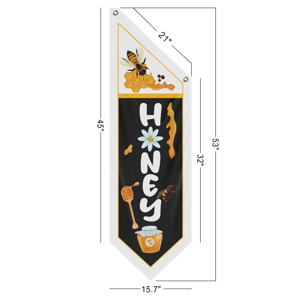 Rustic Honey Flag, Double - Sided Thick Polyester (No Pole)