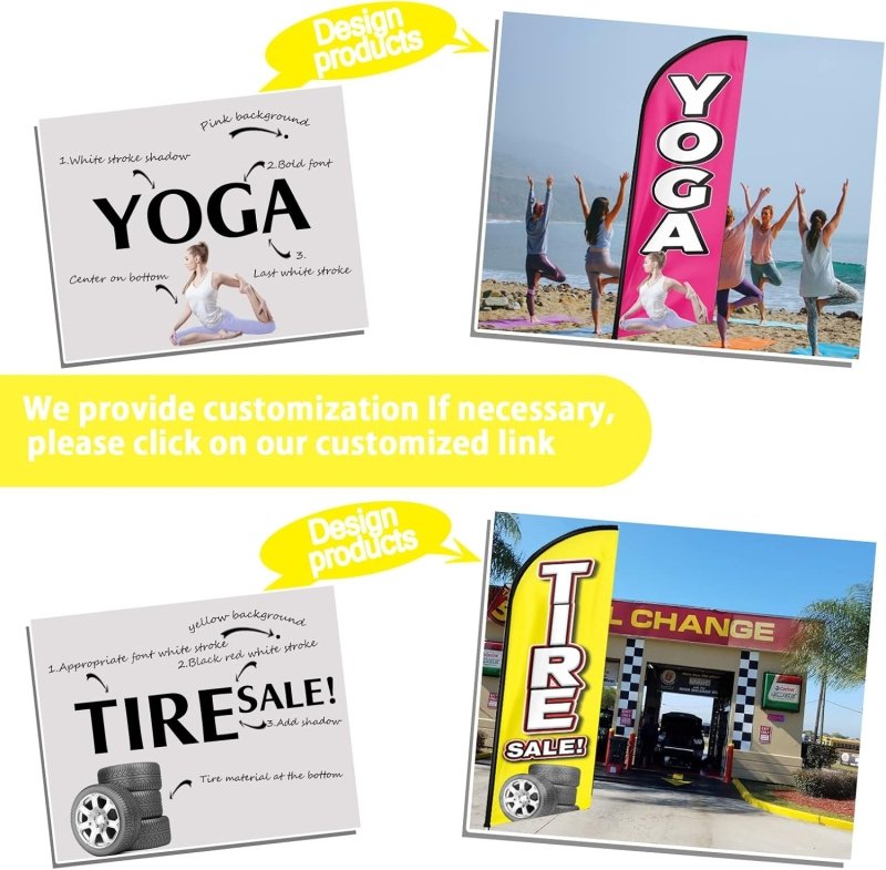 Self Storage Signs - 11FT Self Storage Advertising Swooper Feather Flag Fit 15FT Flagpole(Flagpole Not Included 4.3)