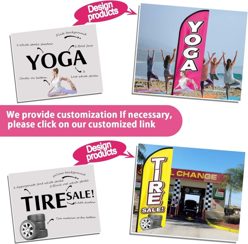 Skateboard Flag - 11FT Skateboards Advertising Swooper Flag Fit 15FT Flagpole (Flagpole Not Included 4.3)