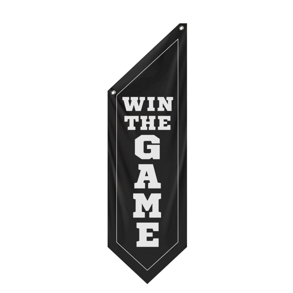Soccer Theme Wall Flag, Win The Game , (Flag Only)