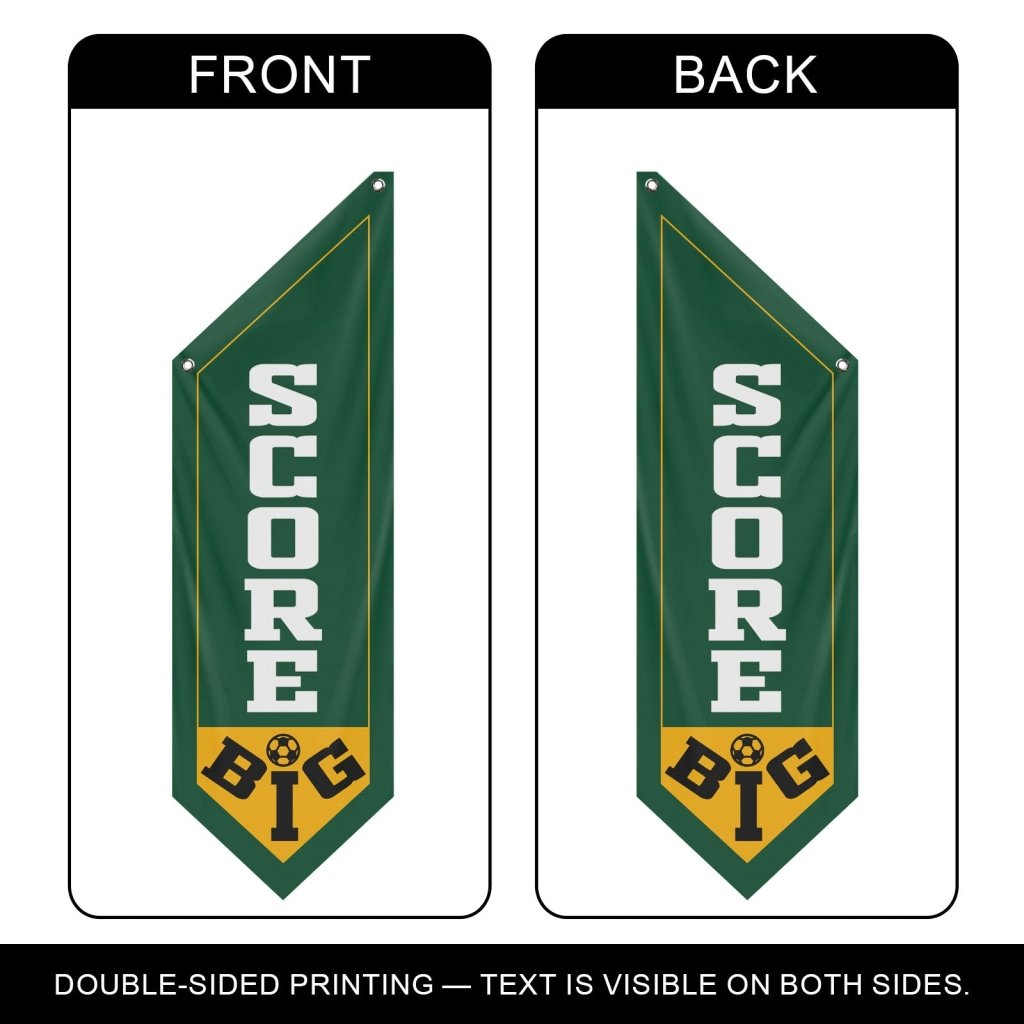 Soccer Time Wall Banner Flag, Double - Sided Soccer Theme , (Flag Only)