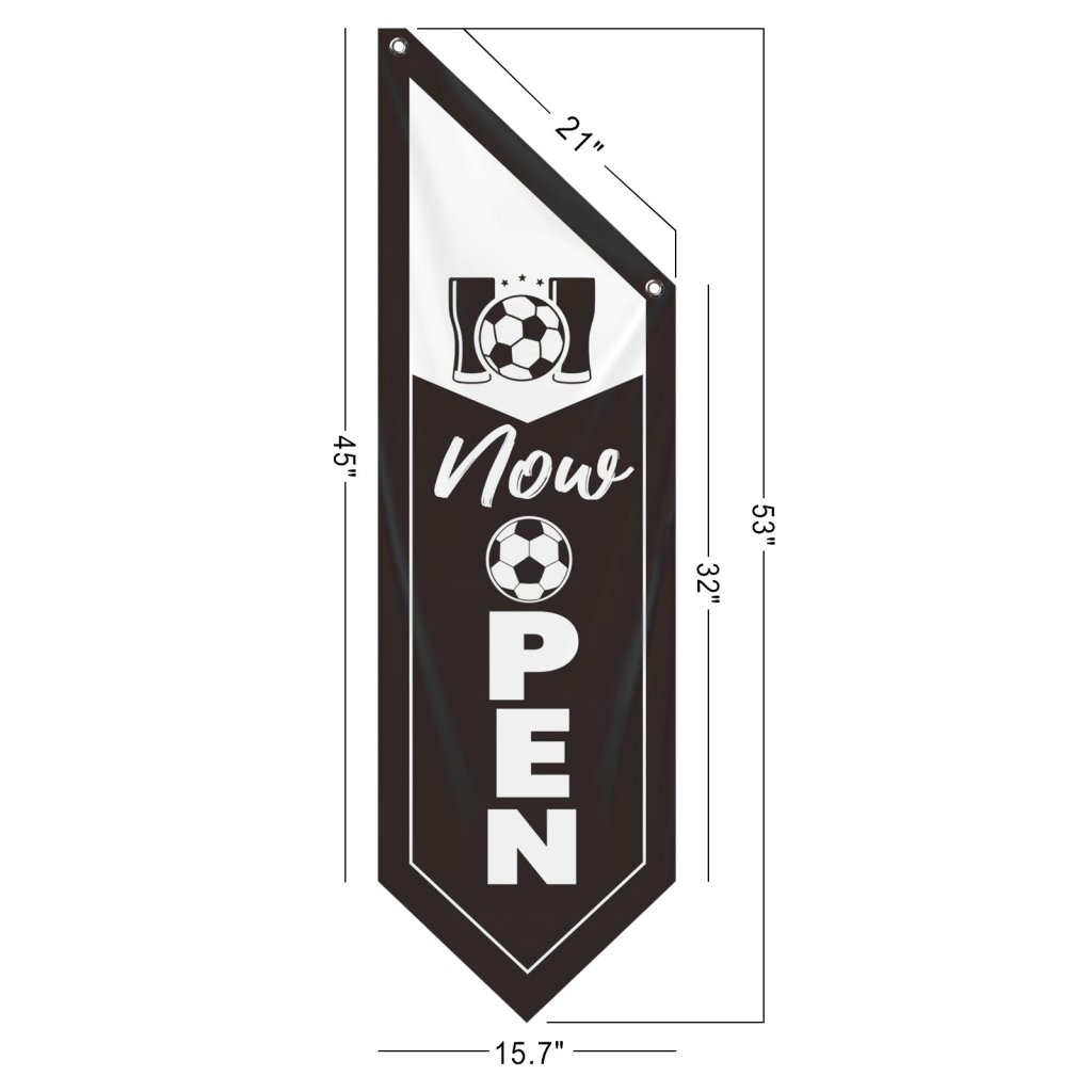 Sports Bar Now Open Double - Sided Wall Banner (Flag Only)
