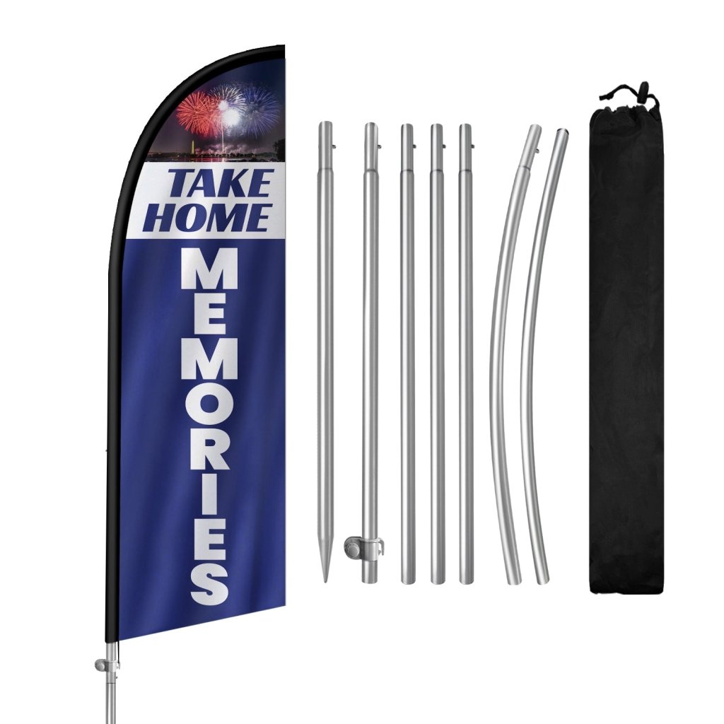 Take Home Memories Presidents Day Banner – 8Ft Feather Flag