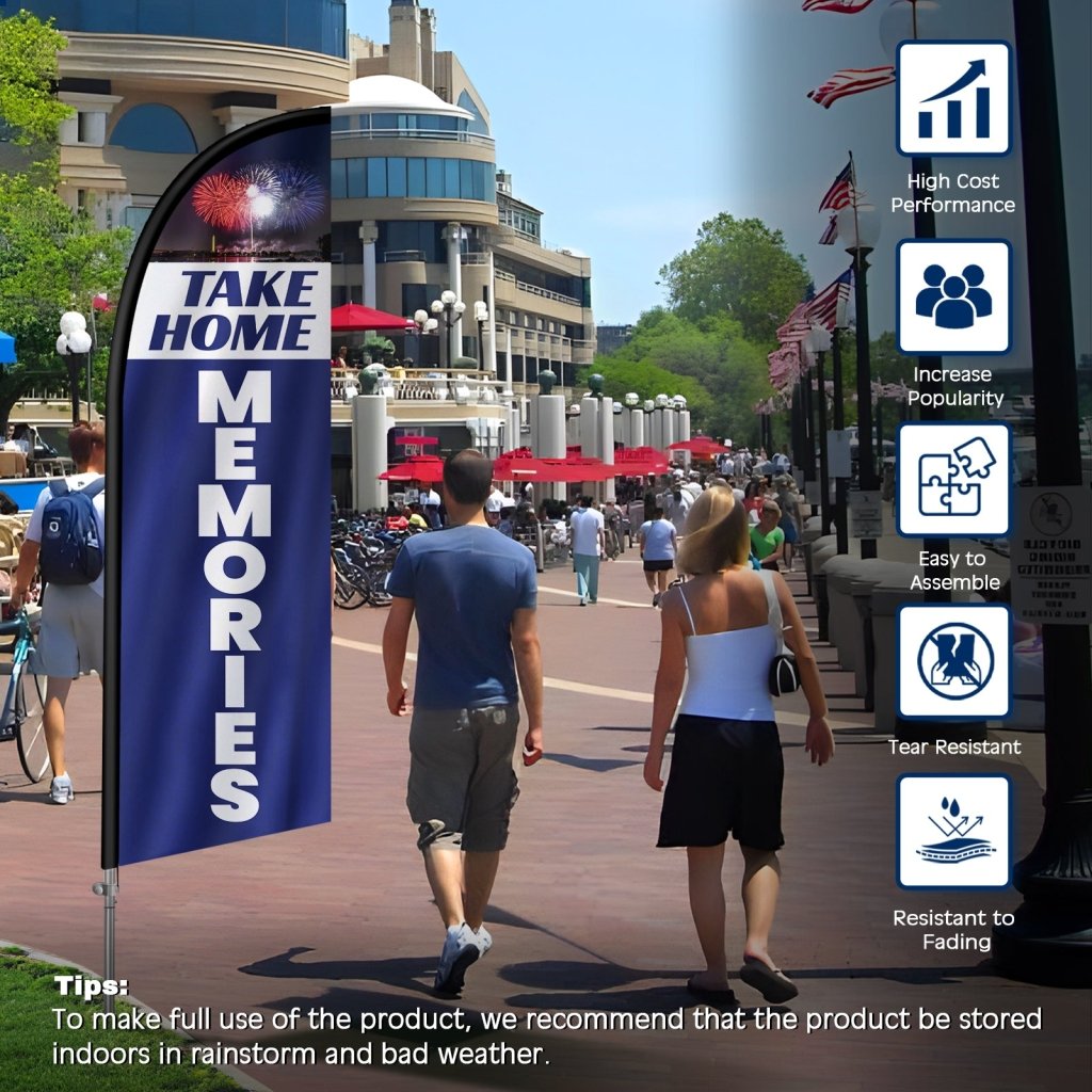 Take Home Memories Presidents Day Banner – 8Ft Feather Flag