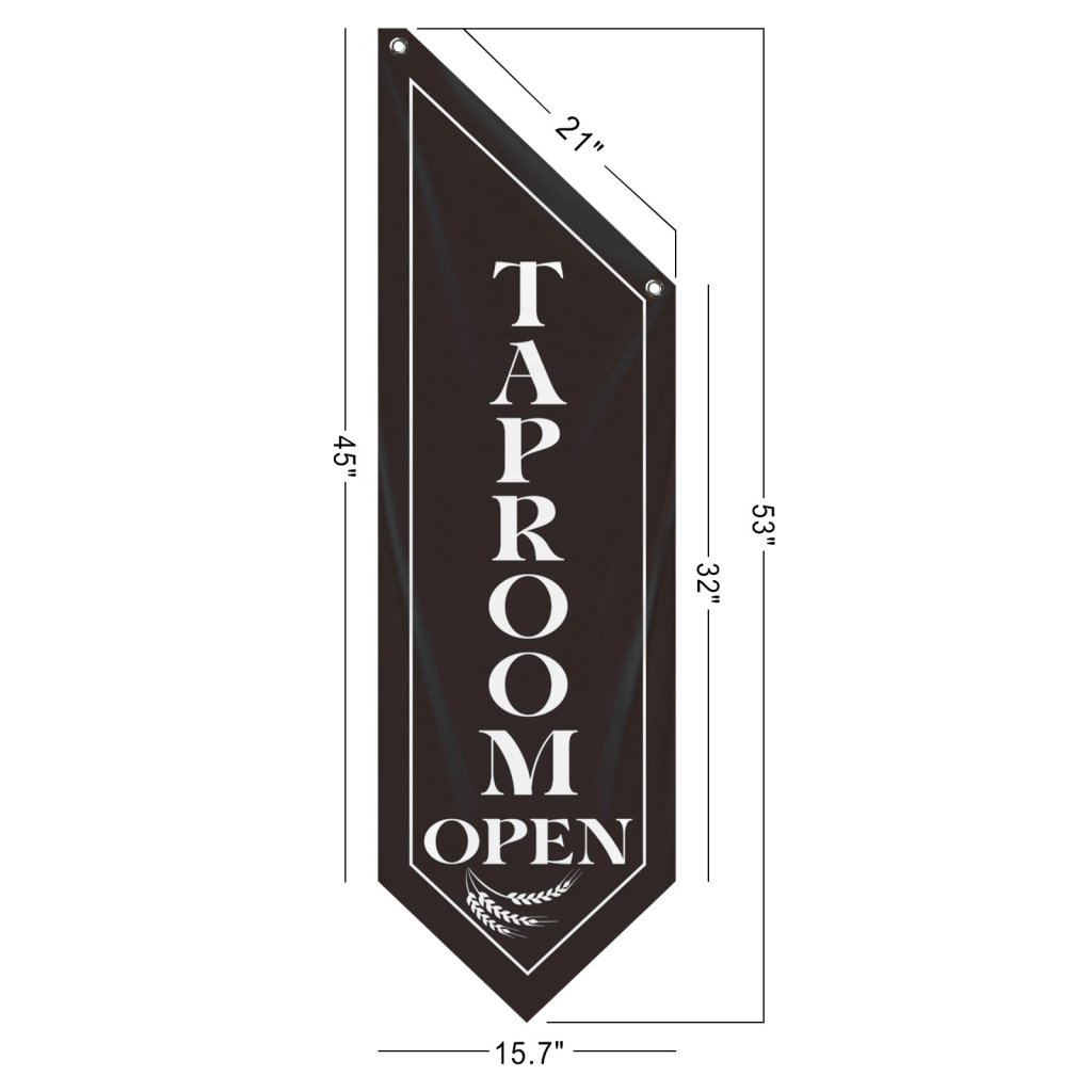 Taproom Open Wall Flag, (Sign - Only)