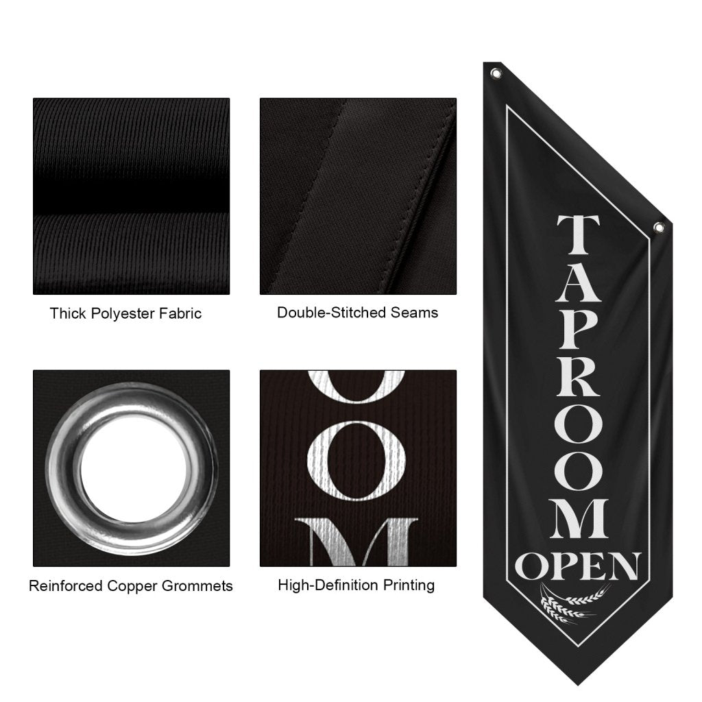 Taproom Open Wall Flag, (Sign - Only)