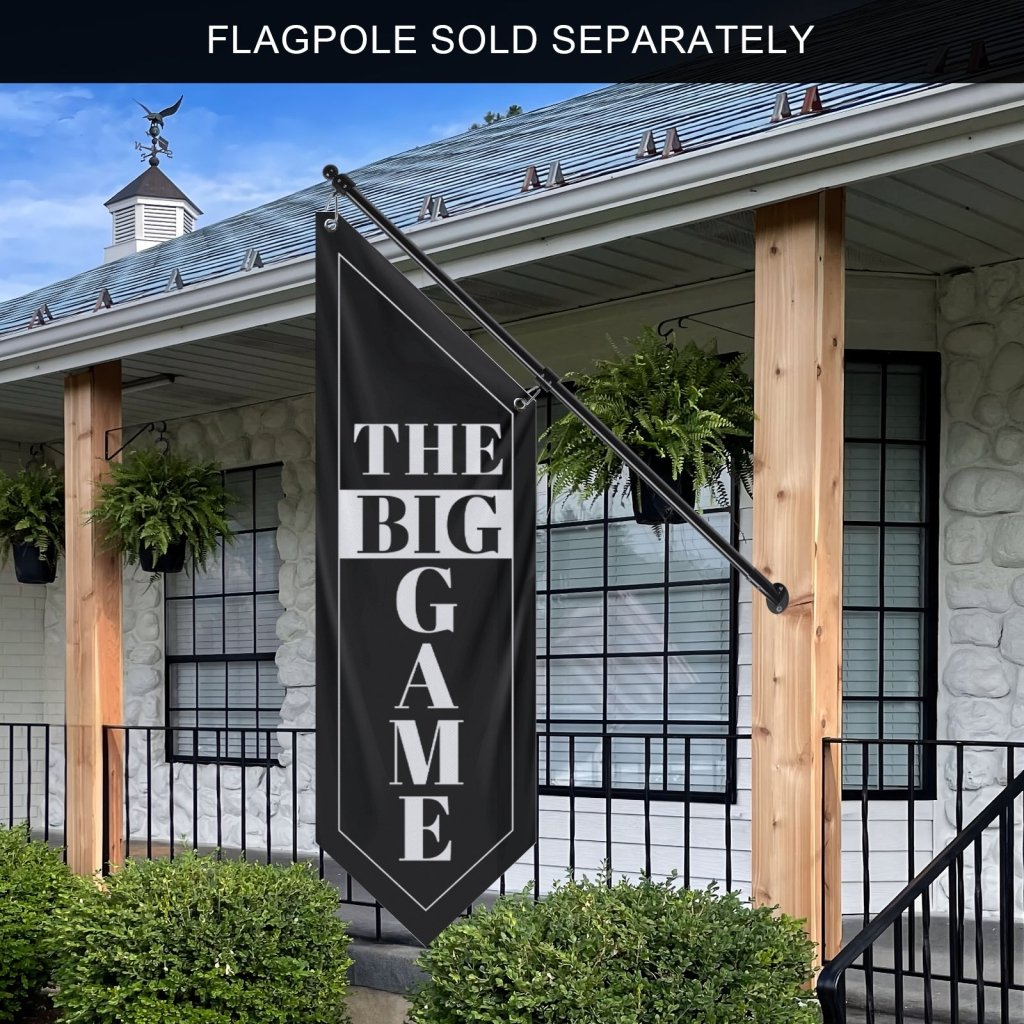 The Big Game Banner, Double - Sided Polyester Football Flag (Flag Only)
