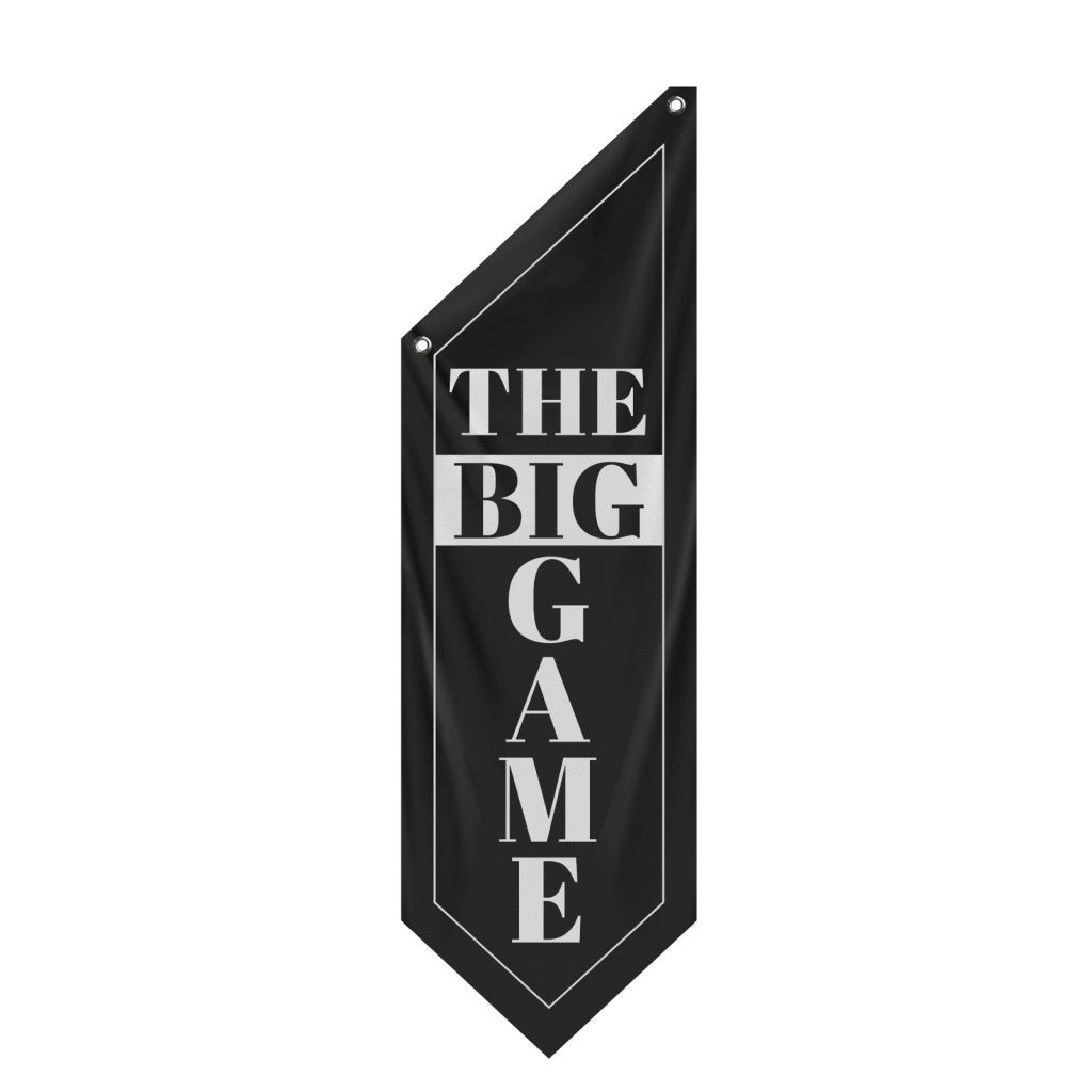 The Big Game Banner, Double - Sided Polyester Football Flag (Flag Only)