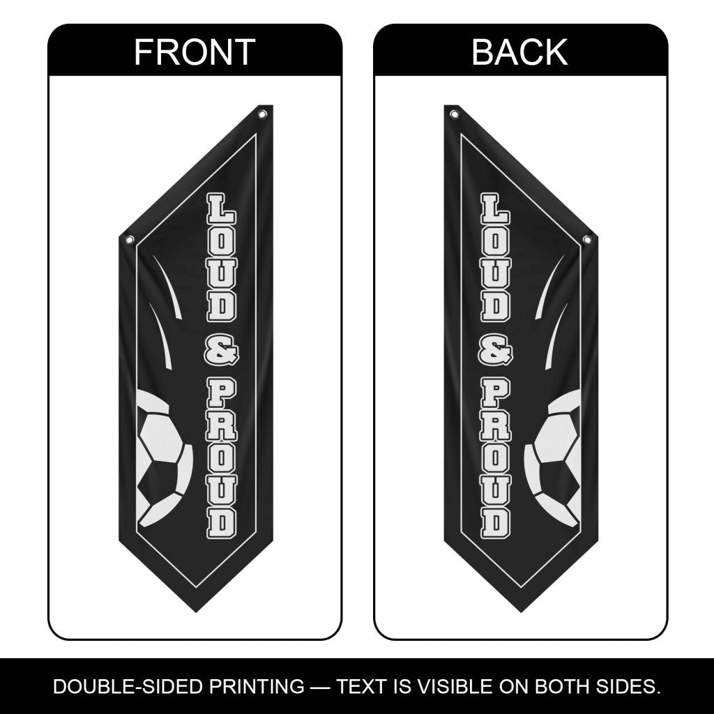 Thick Polyester Loud & Proud Wall Banner, Black (Flag Only)