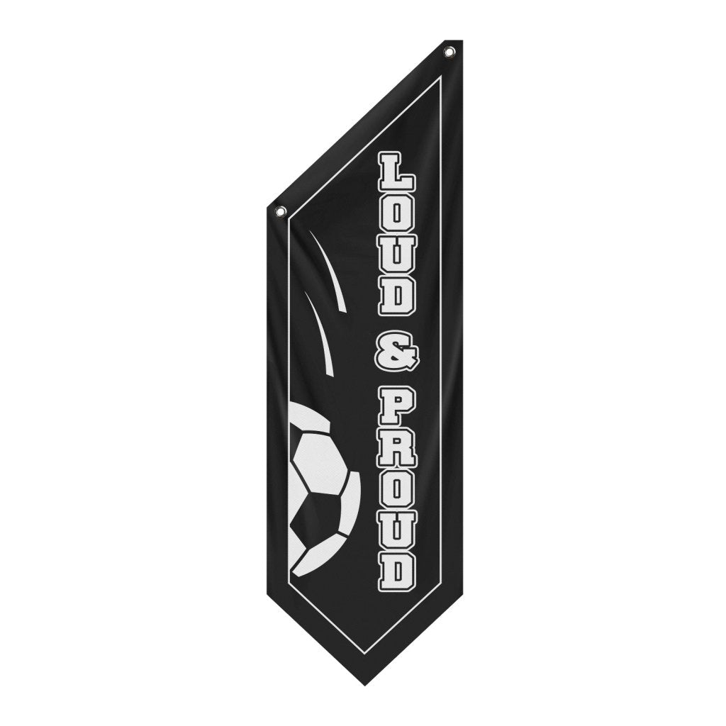 Thick Polyester Loud & Proud Wall Banner, Black (Flag Only)