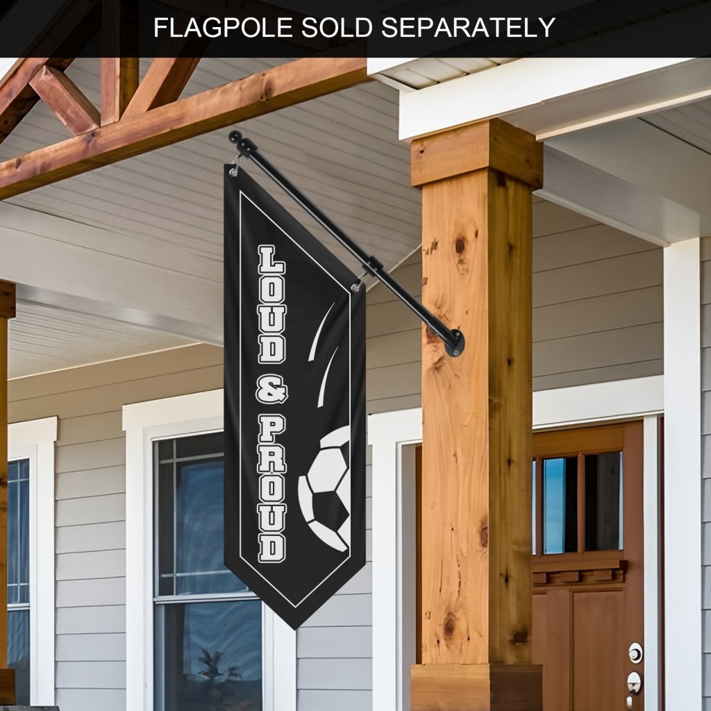 Thick Polyester Loud & Proud Wall Banner, Black (Flag Only)
