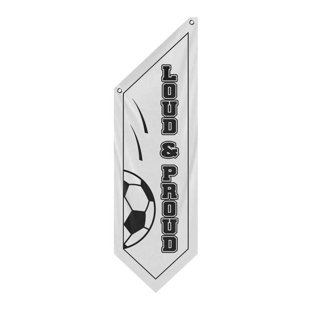 Thick Polyester Loud & Proud Wall Banner, White (Flag Only)