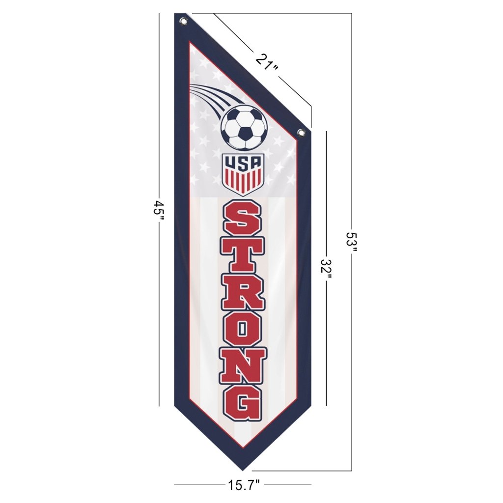 USA Strong Football Game Banner, (Flag Only)
