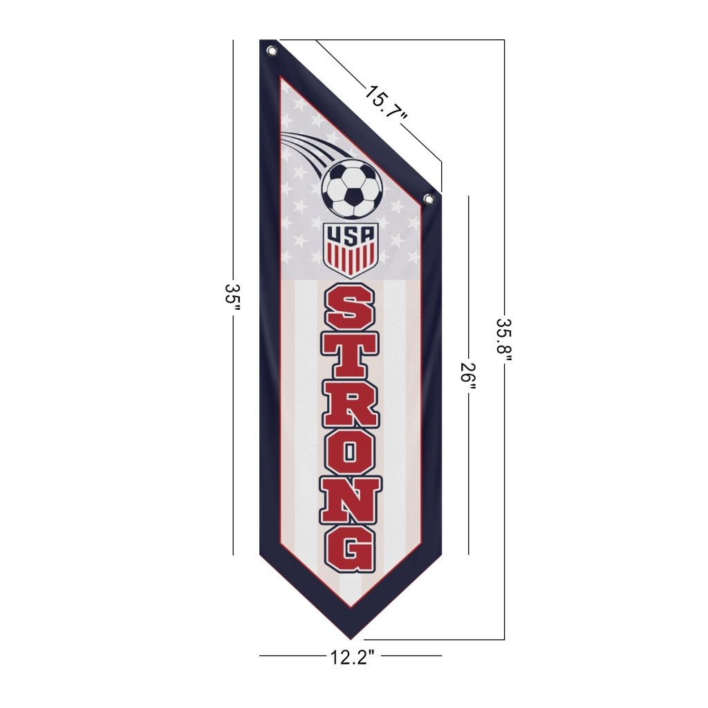USA Strong Football Game Banner, (Flag Only)