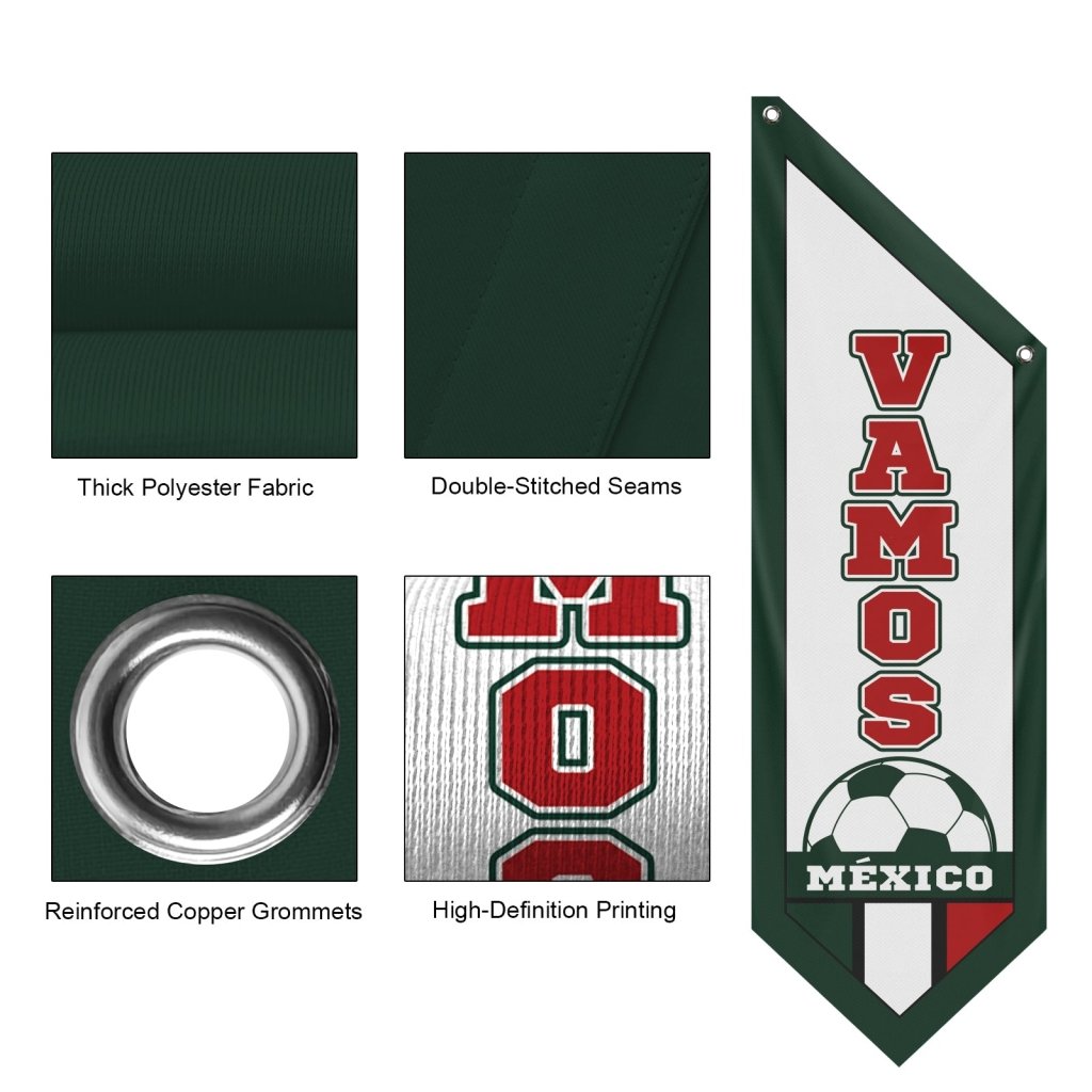 Vamos MEXICO Football Banner (Flag Only)