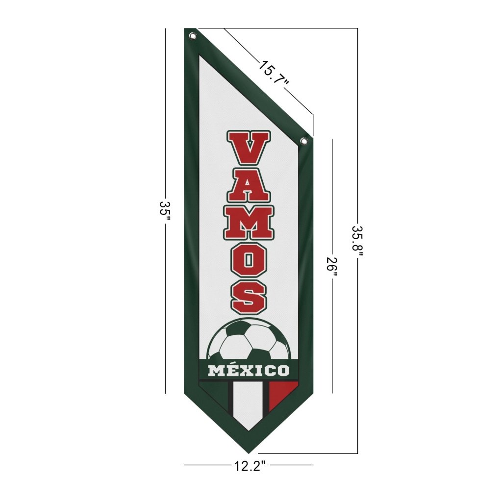 Vamos MEXICO Football Banner (Flag Only)