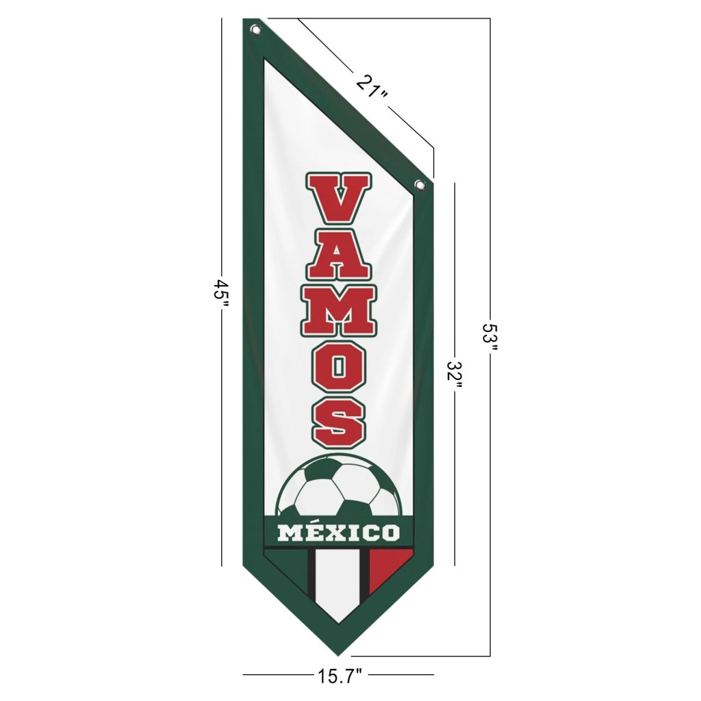 Vamos MEXICO Football Banner (Flag Only)